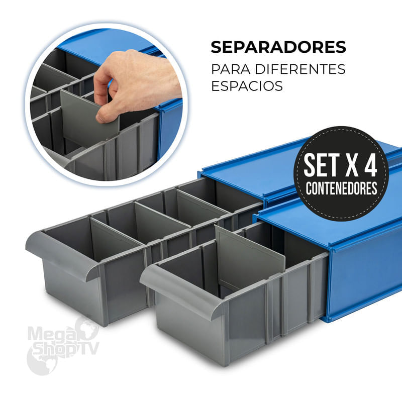 Práctico organizador de tornillos, contenedor de herramientas