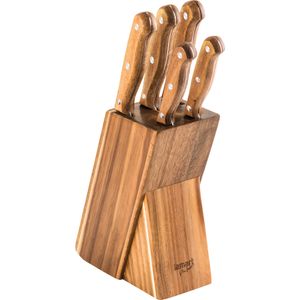 Cuchillos de cocina de 5 unid + pelador de papas en Cerámica CHEF MASTER