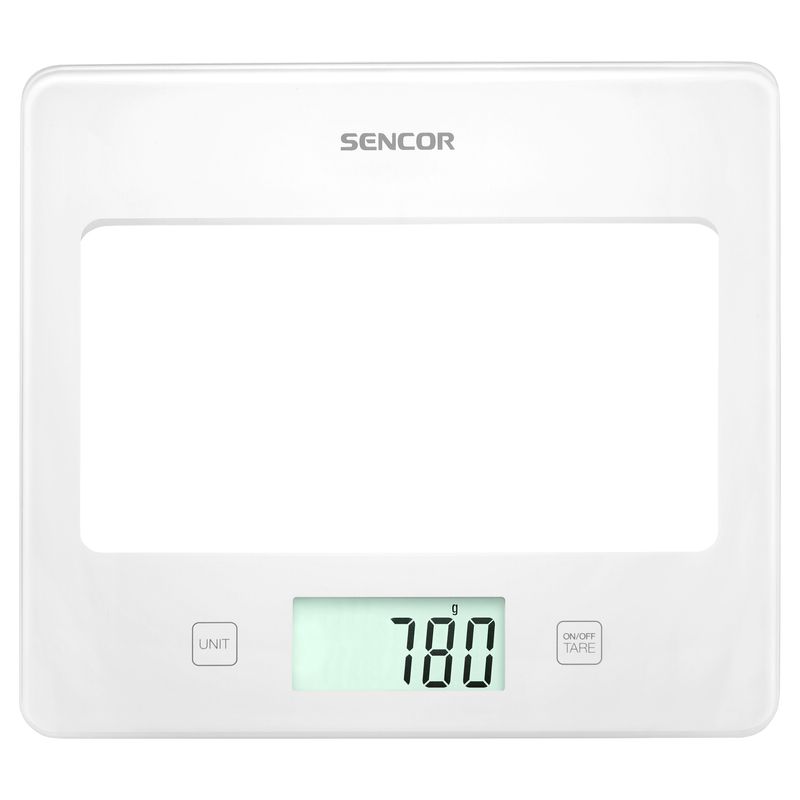 GENERICO Balanza cocina pesa digital gramera 7 kilos-blanco