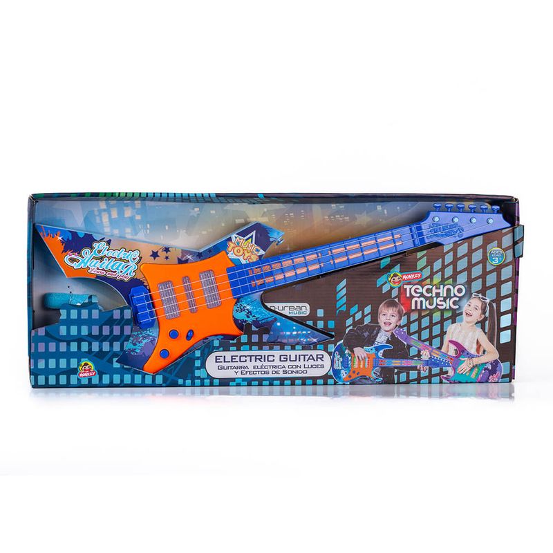 Guitarra Juguete Luces Y Sonido Niños Regalo DAYOSHOP