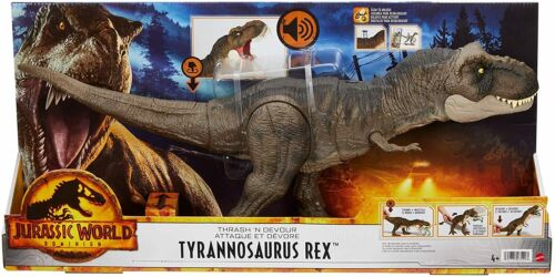 Jurassic World T-Rex Golpea y Devora Dinosaurio de Juguete +4 Años