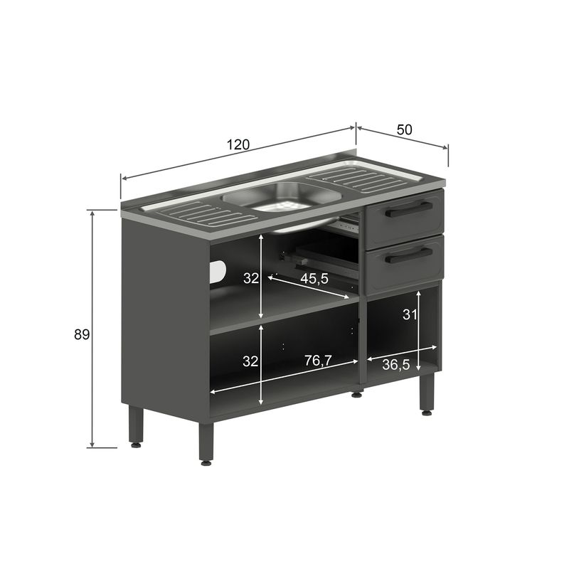 Mueble alto para cocina - EVITA - L'OTTOCENTO