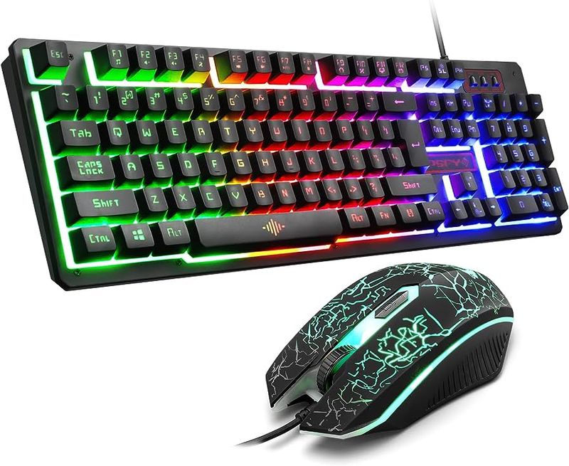 Teclado y mouse Gaming RGB