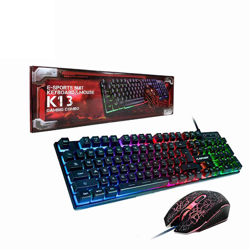 Teclado y mouse gaming RGB