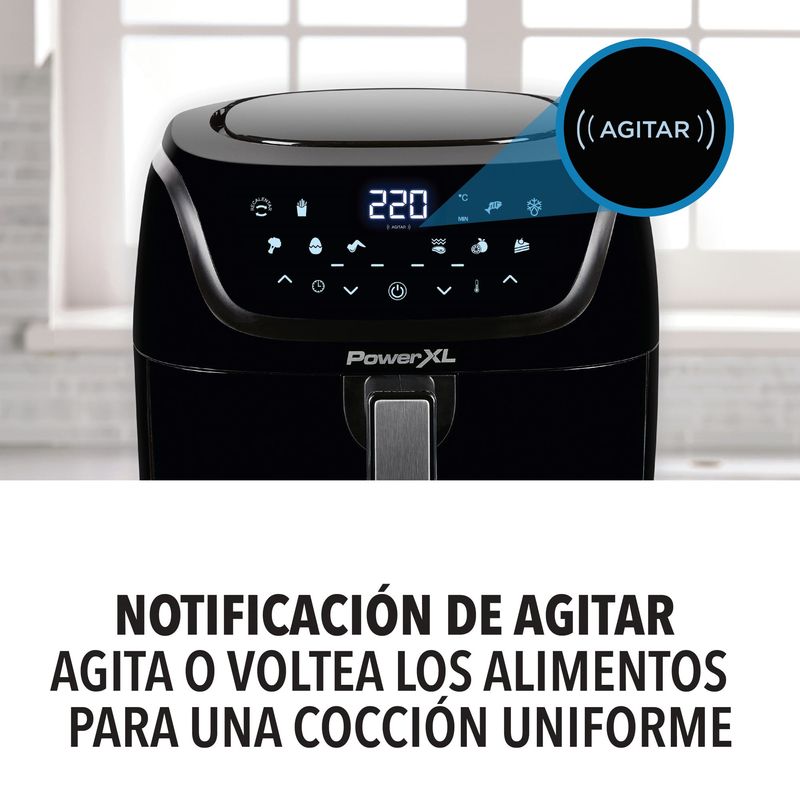 Freidora De Aire PowerXL Digital Cocción En 2 Niveles, 3.8L