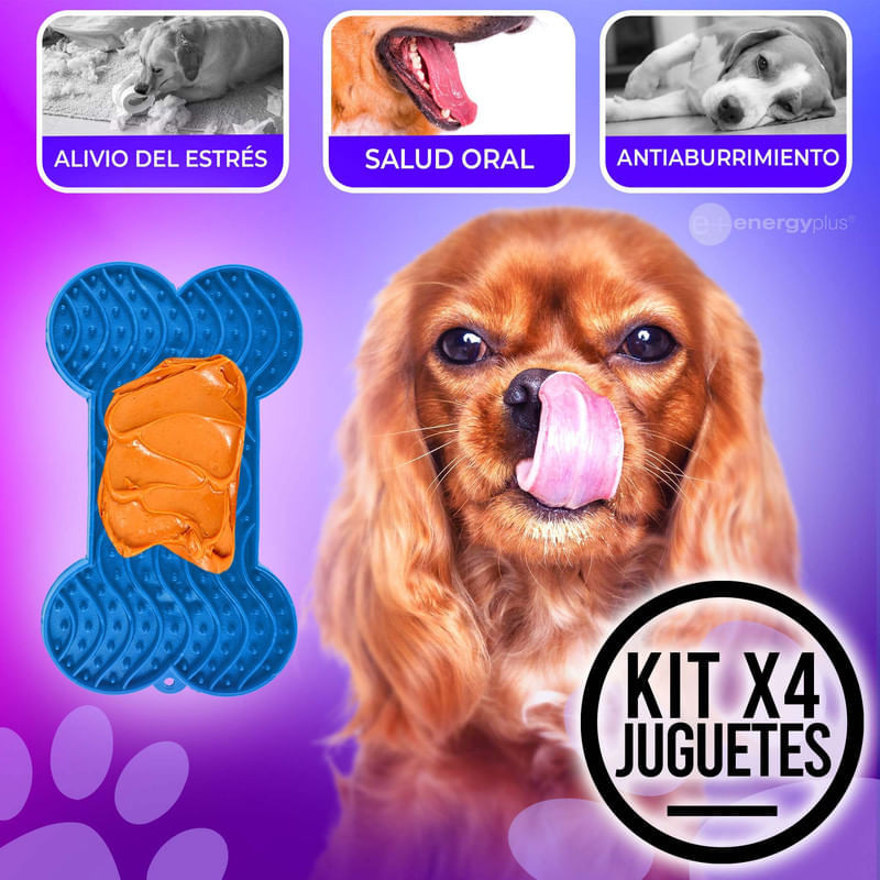 Kit X4 Juguetes para Perros Medianos: Diversión Garantizada