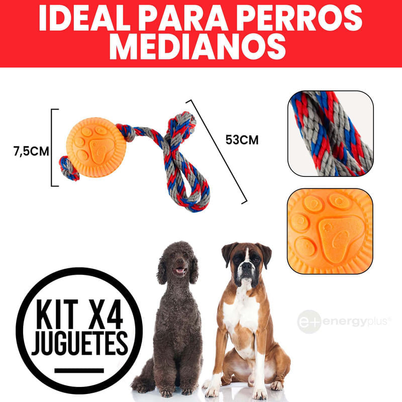 Juguetes interactivos para perros con pelota para perros medianos