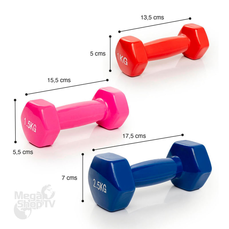 Maleta Mancuernas 10kg Set Pesas - Equipos del Fisio