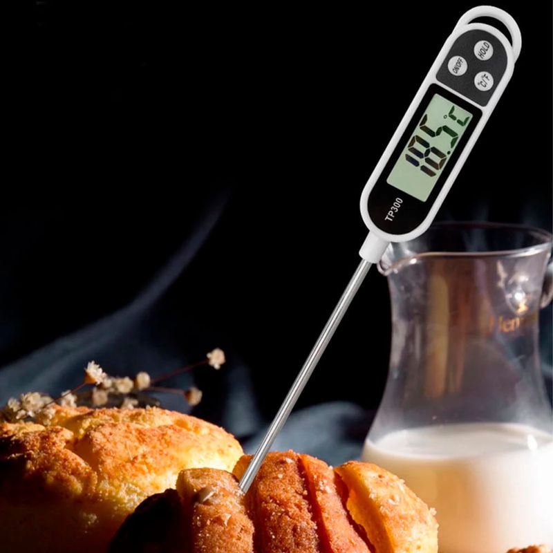 Termómetro De Cocina Digital Sonda Punzón De Alimentos Lcd