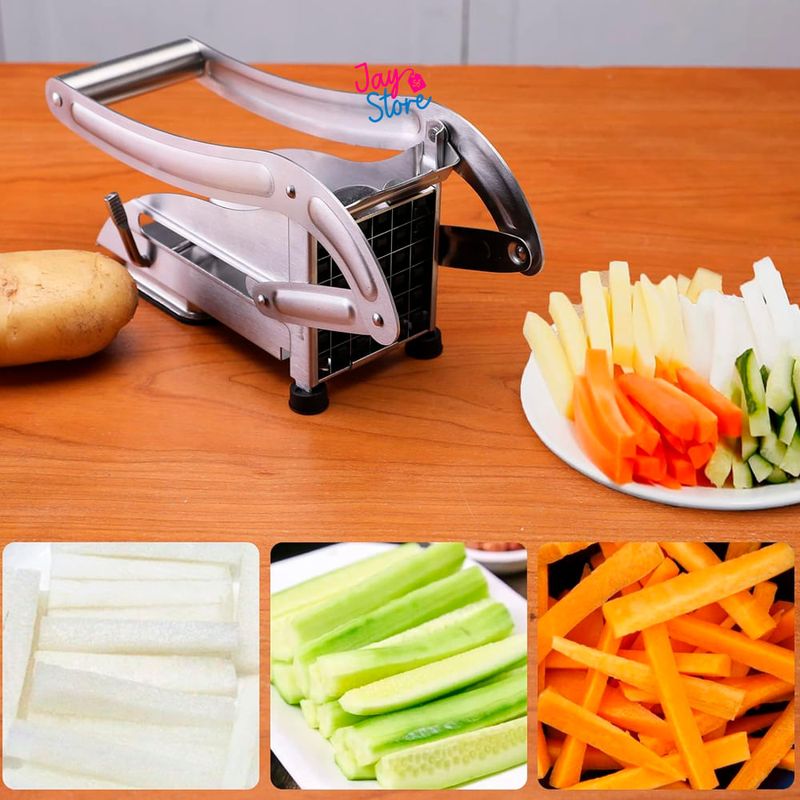 Picador De Papas Fritas Cortador Rebanador De Verduras Frutas