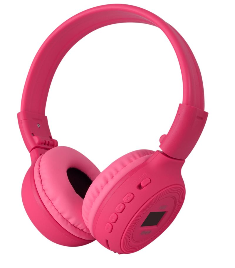 Auriculares inalámbricos con micrófono bluetooth MP3 Rosa