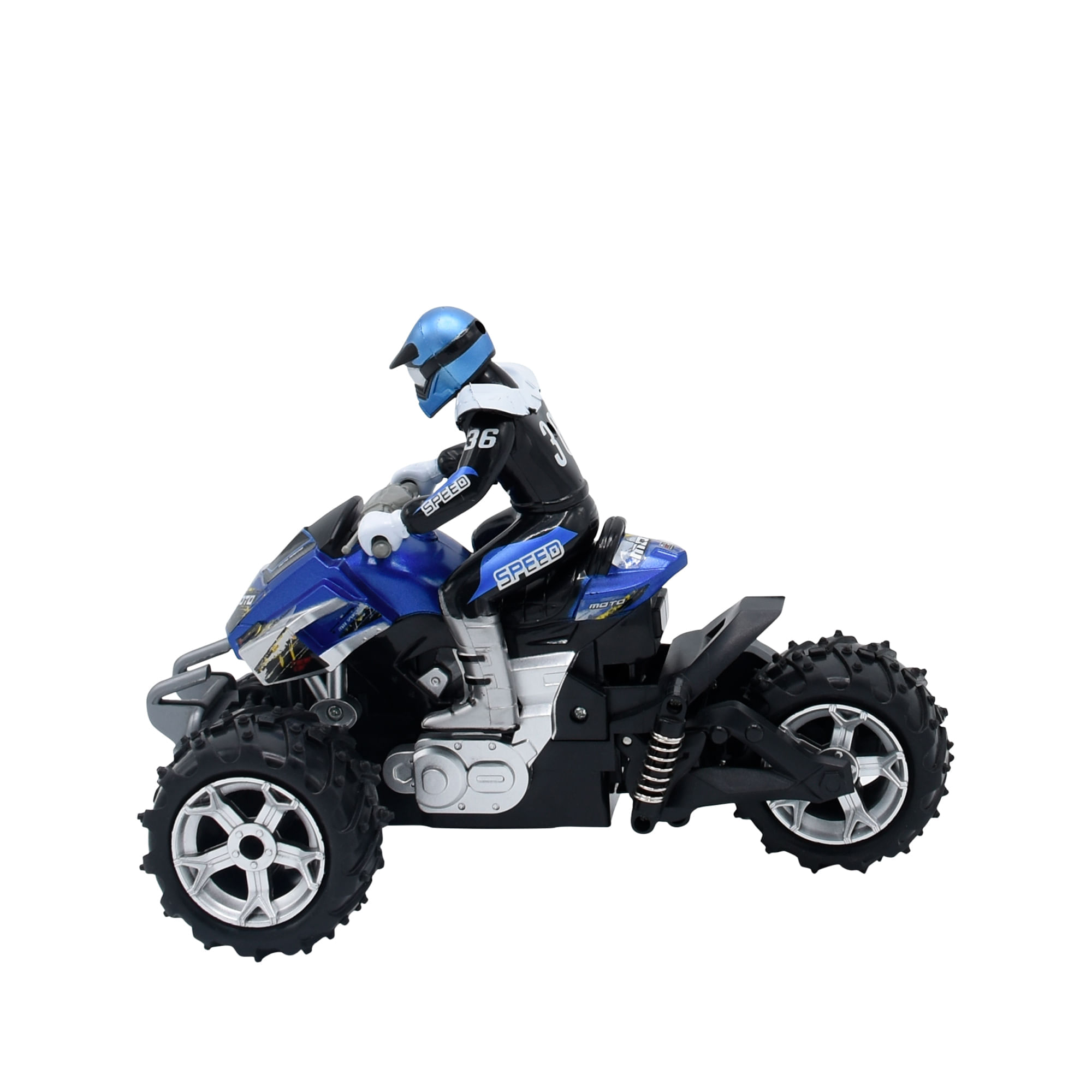 Moto Control Remoto Cross Country con Control Tipo Timón Toy Logic