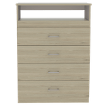 Comoda 4 Cajones Z 91 Rovere - Blanco