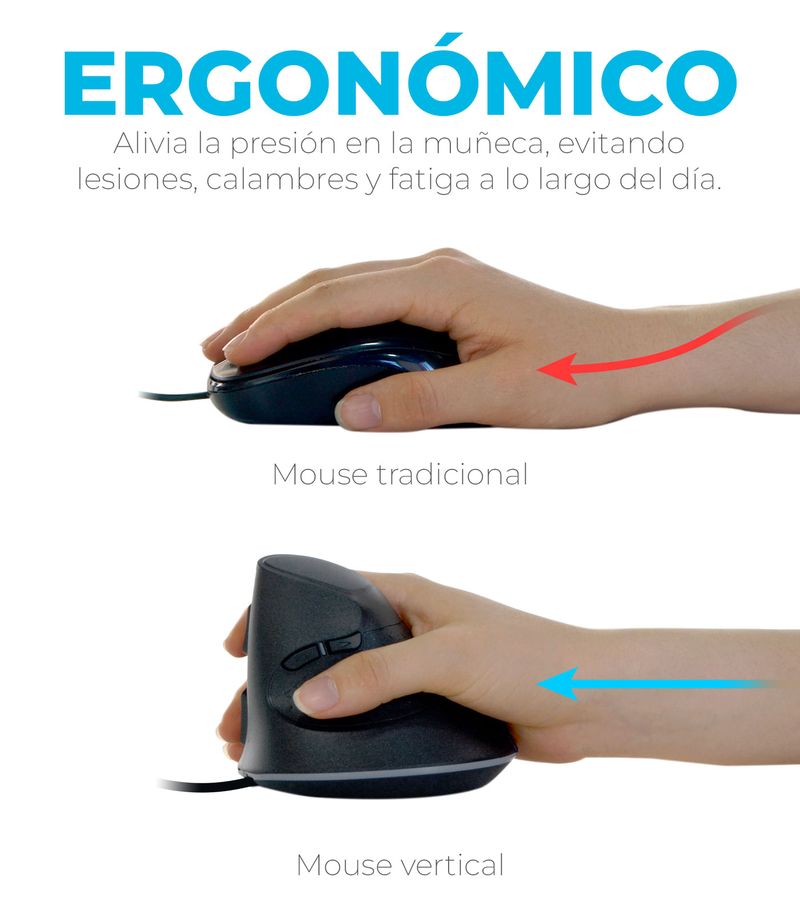 Mouse Pad Ergonomico Color Negro para Escritorio GENERICO