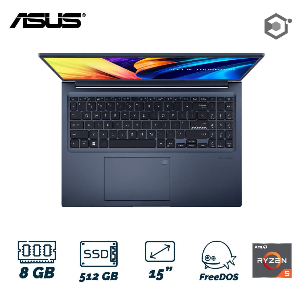 Computador Portátil ASUS Vivobook 15.6 Pulgadas X1504ZA - Intel Core i5 -  RAM 20GB - Disco SSD 512 GB - Azul