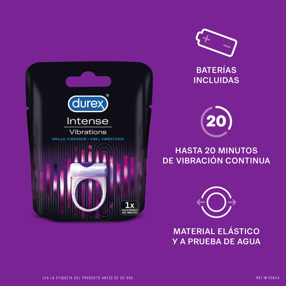 ANILLO VIBRADOR DUREX - Pide tus domicilios de farmacia y drogueria de  manera rapida y segura. Contamos con cobertura nacional incluyendo las ...