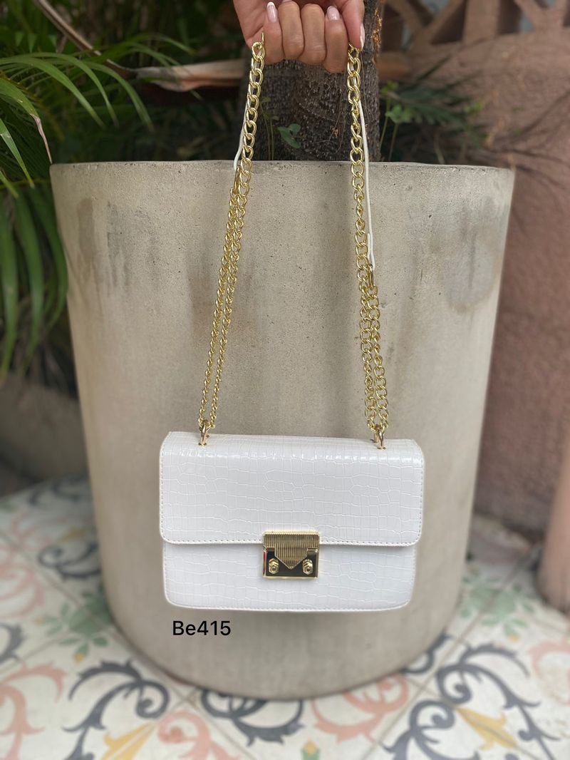 Bolso blanco cadena sale