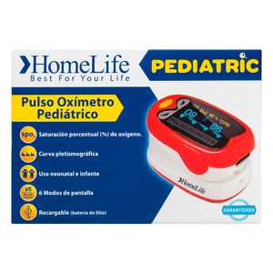 PULSO OXIMETRO PEDIATRICO ROJO HOMELIFE