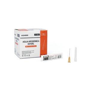 AGUJA HIPODERMICA ALFASAFE 25G X 1 DESECHABLE