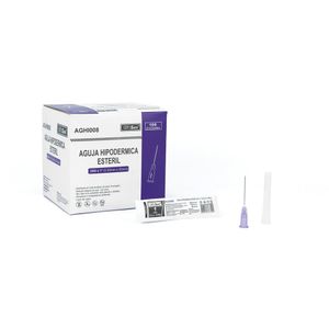 AGUJA HIPODERMICA ALFASAFE 24G X 1 DESECHABLE