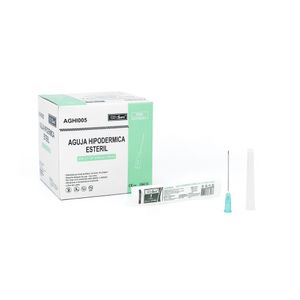 AGUJA HIPODERMICA ALFASAFE 21G X 1 1/2 DESECHABLE