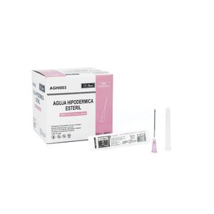AGUJA HIPODERMICA ALFASAFE 18G X 1 1/2 DESECHABLE