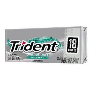CHICLES TRIDENT VP FRESH HERBAL SIN AZUCAR