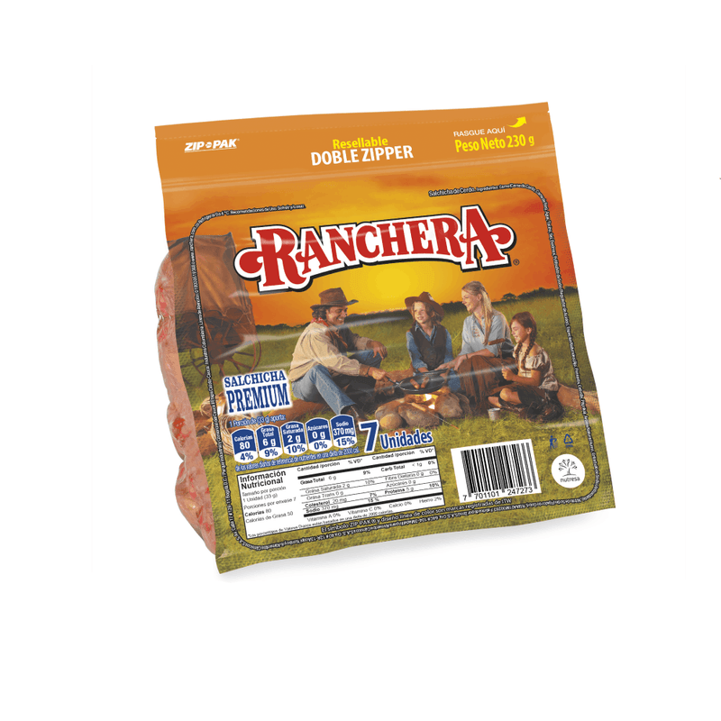 SALCHICHA RANCHERA X 7 UNIDADE_F