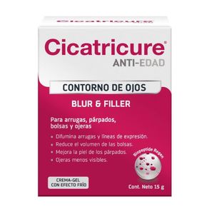CICATRICURE CREMA FACIAL CONTORNO DE OJOS ANTIARRUGAS ANTIEDAD BLUR & FILLER