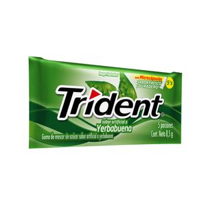 CHICLES TRIDENT 5 YERBABUENA SIN AZUCAR