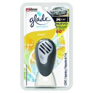 AMBIENTADOR GLADE AUTO SPORT CITRUS AROMATIZANTE
