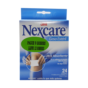GASA 3M NEXCARE PROMOCION PAGU 9 LLEV 12 SOBRES