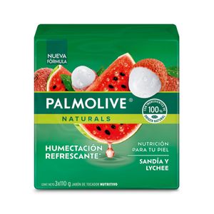 JABON PALMOLIVE WATERMELON & LYCHEE X 3 UNI X 110 GRS C/U