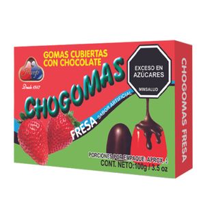 GOMAS CHOGOMAS RECUBIERTA CHOCOLATE FRESA