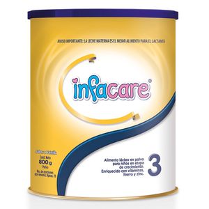 INFACARE 3 ALIMENTO LACTEO POLVO NIÑOS CRECIMIENTO VAINILLA