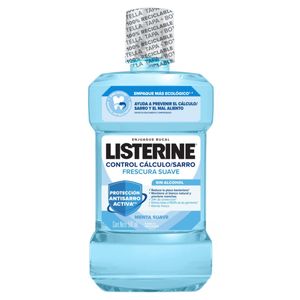 ENJUAGUE BUCAL LISTERINE CONTROL CÁLCULO/SARRO FRESCURA SUAVE SIN ALCOHOL