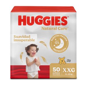 PAÑAL HUGGIES NATURAL CARE ETAPA 5 / XXG PAQUETE X 50 UNIDADES