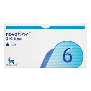 AGUJAS HIPODERMICAS ESTERILES NOVOFINE 31G X 6 MM