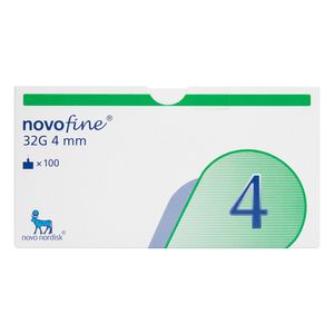 AGUJAS HIPODERMICAS ESTERILES NOVOFINE 32 G X 4 MM