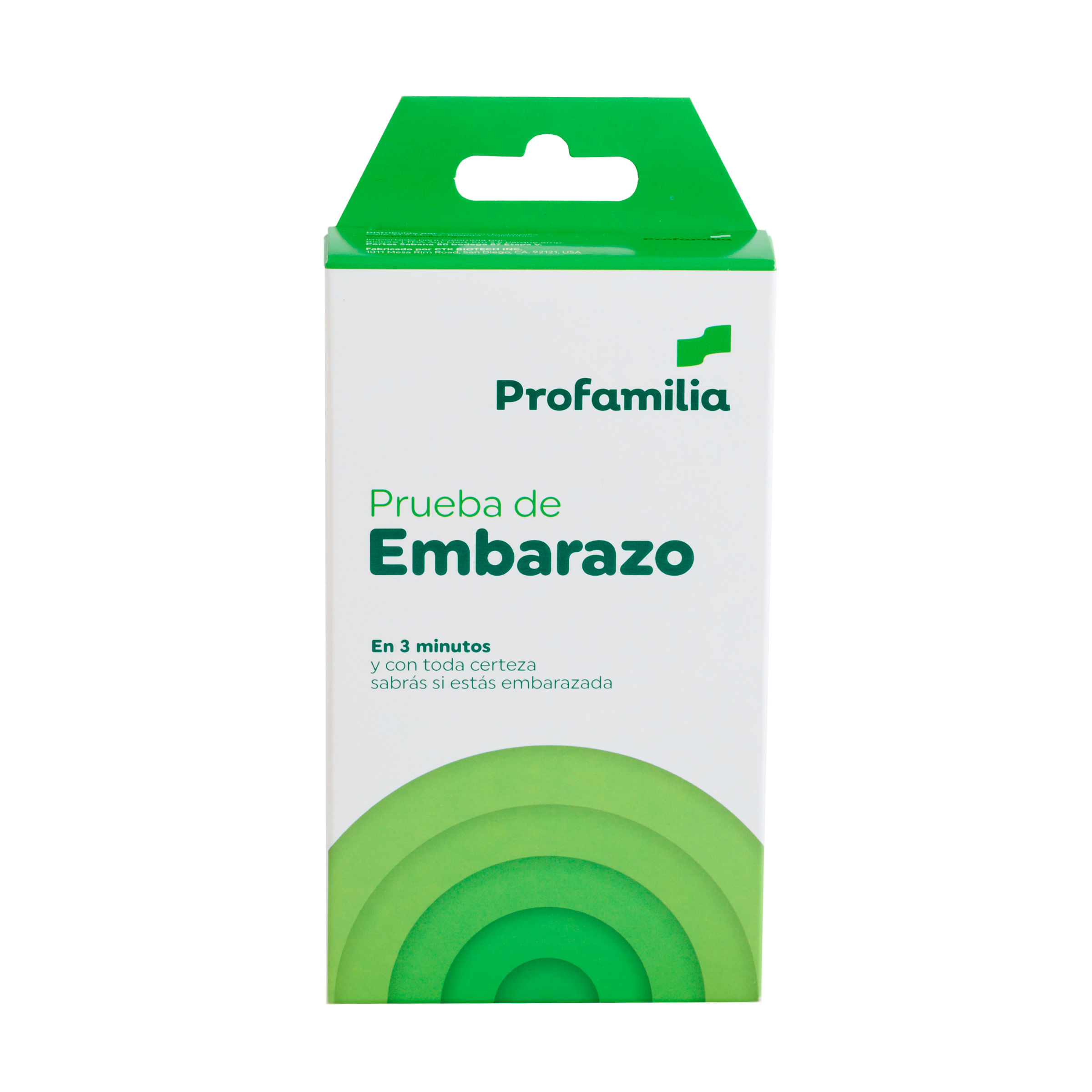 PRUEBA DE EMBARAZO PROFAMILIA