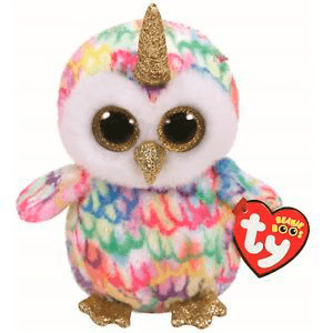 PELUCHE BEANIE BOOS ENCHANTED BUHO MULTICOLOR UNICORNIO REG TY