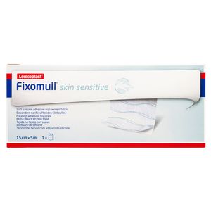 FIXOMULL SKIN SENSITIVE GASA TEJIDO SUAVE ADHESIVA 15CM X 5CM