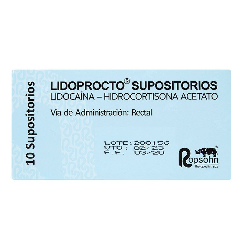 LIDOPROCTO SUPOSITORIOS_F