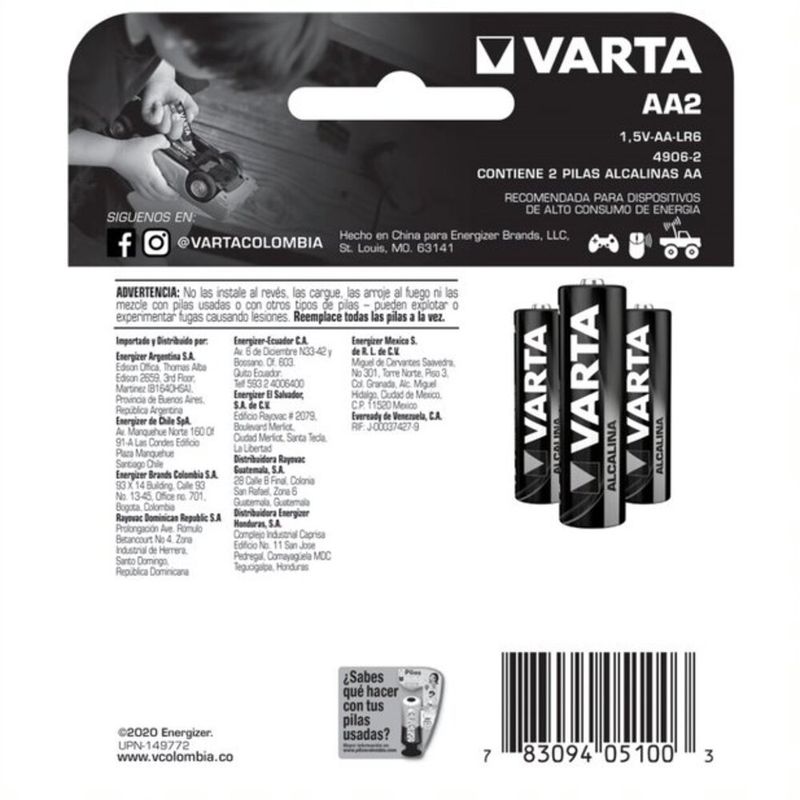 PILA VARTA ALKALINA AAX2 4906_L