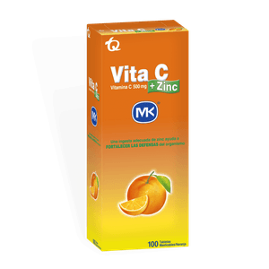VITAMINA VITA C + ZINC MK MASTICABLE NARANJA