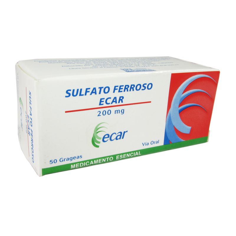SULFATO FERROSO 200 MG_F