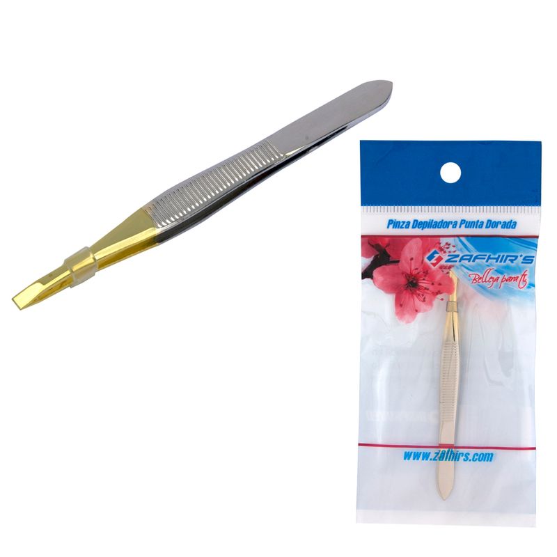 PINZA DEPILADORA PUNTA DORADA_F