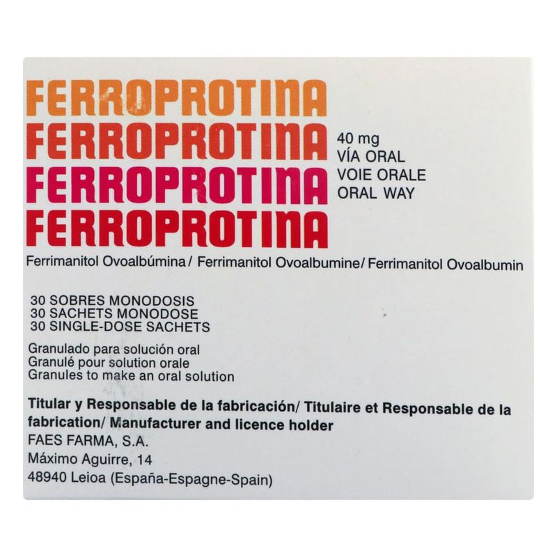 FERROPROTINA 40 MG_F