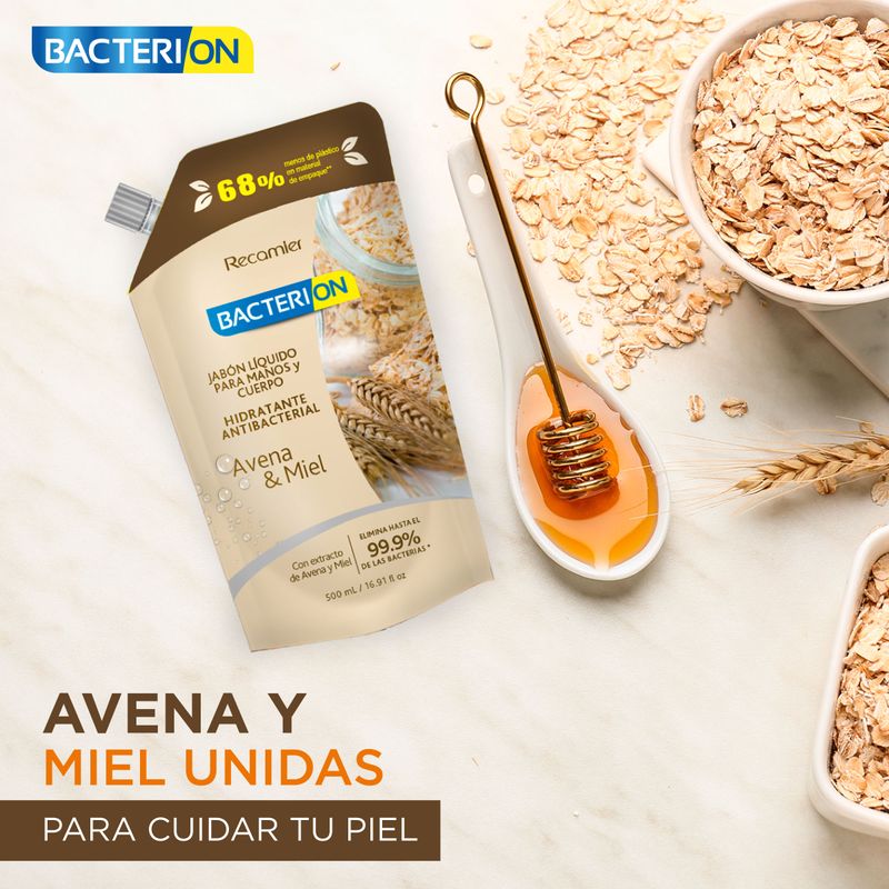 JABON BACTERION LIQ AVENA MIEL_L