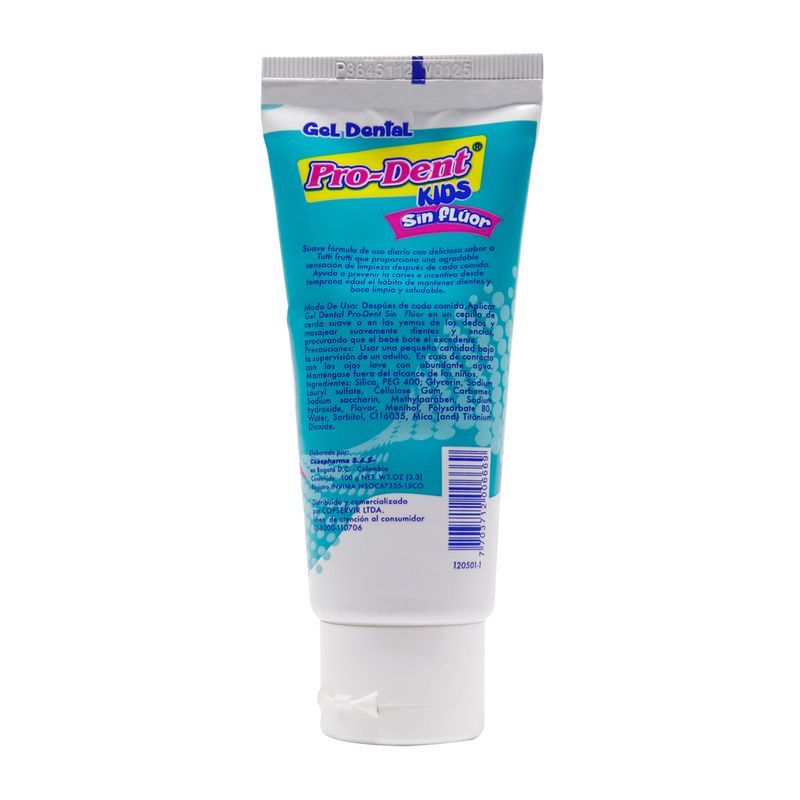 GEL DENTAL PRODENT KIDS SIN FL_P